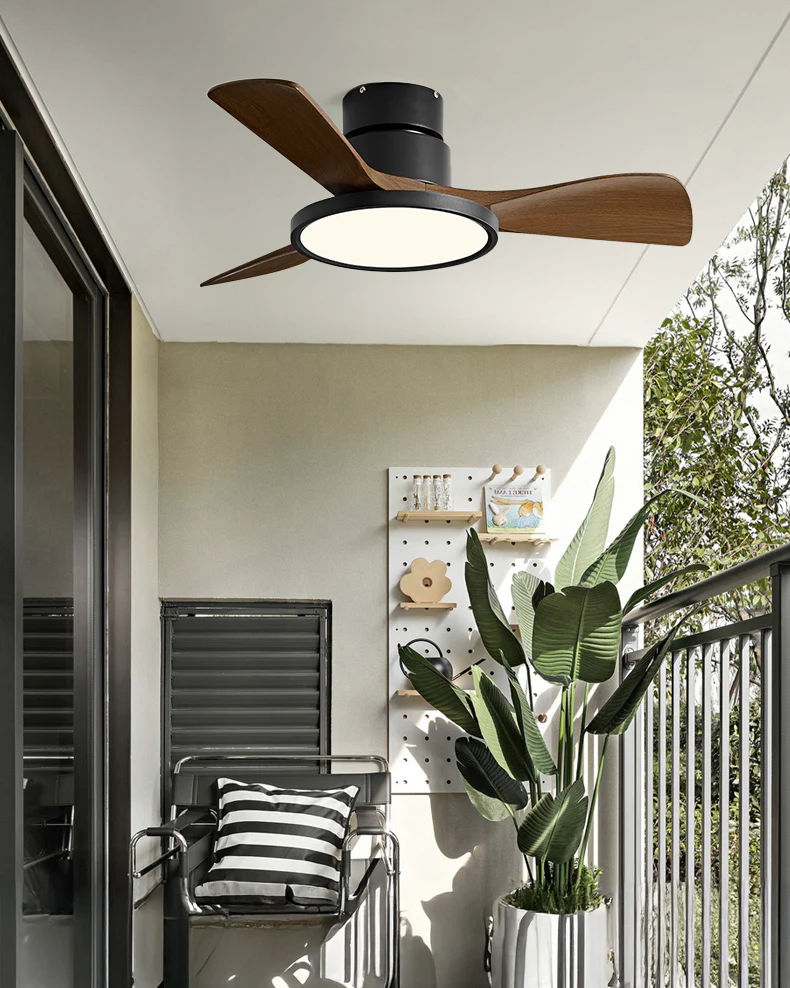 WOMO 3 Blade Low Profile Ceiling Fan Lamp - WM5170 - Image 5
