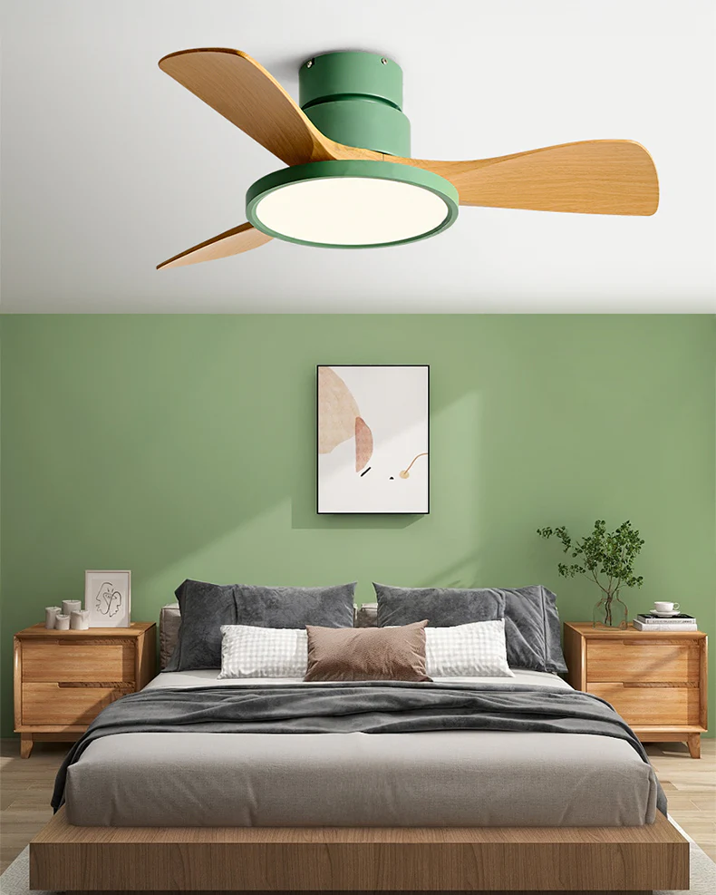 WOMO 3 Blade Low Profile Ceiling Fan Lamp - WM5170 - Image 9