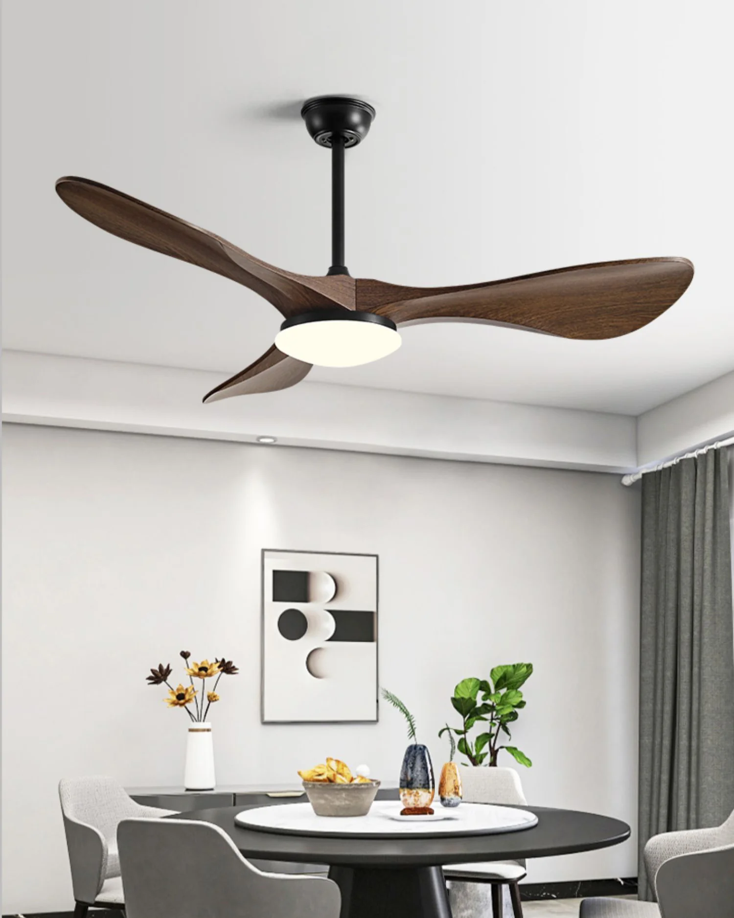 WOMO 3 Blade Modern Ceiling Fan Lamp - WM5249 - Image 5