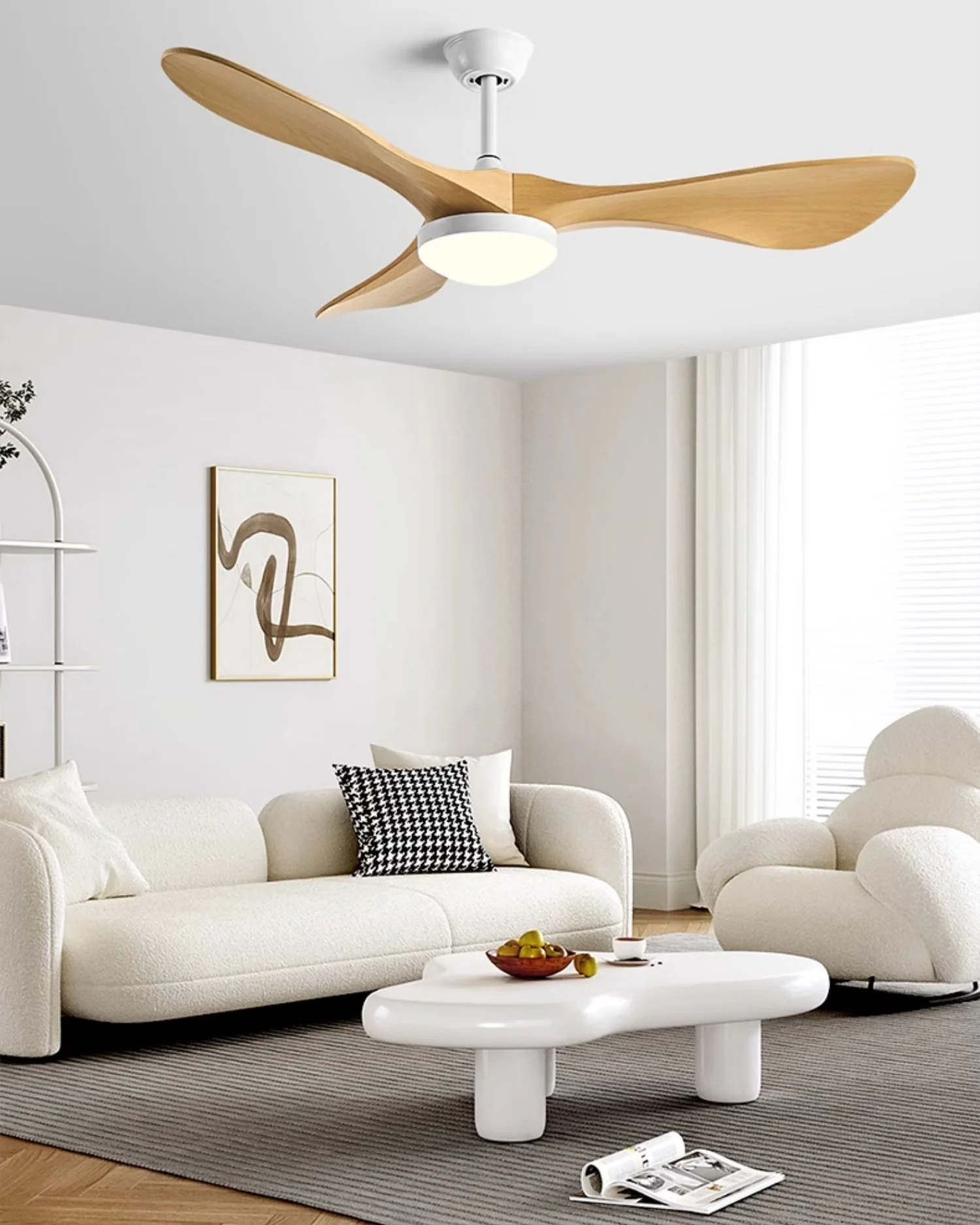 WOMO 3 Blade Modern Ceiling Fan Lamp - WM5249 - Image 9