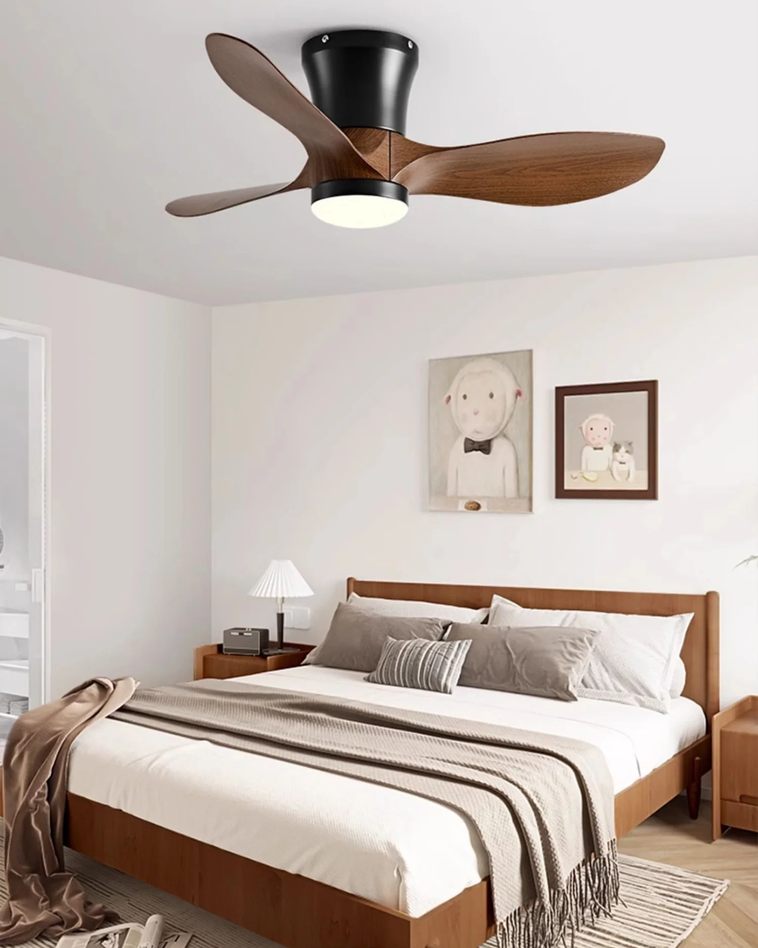 WOMO 3 Blade Small Ceiling Fan Lamp-WM5218 - Image 15