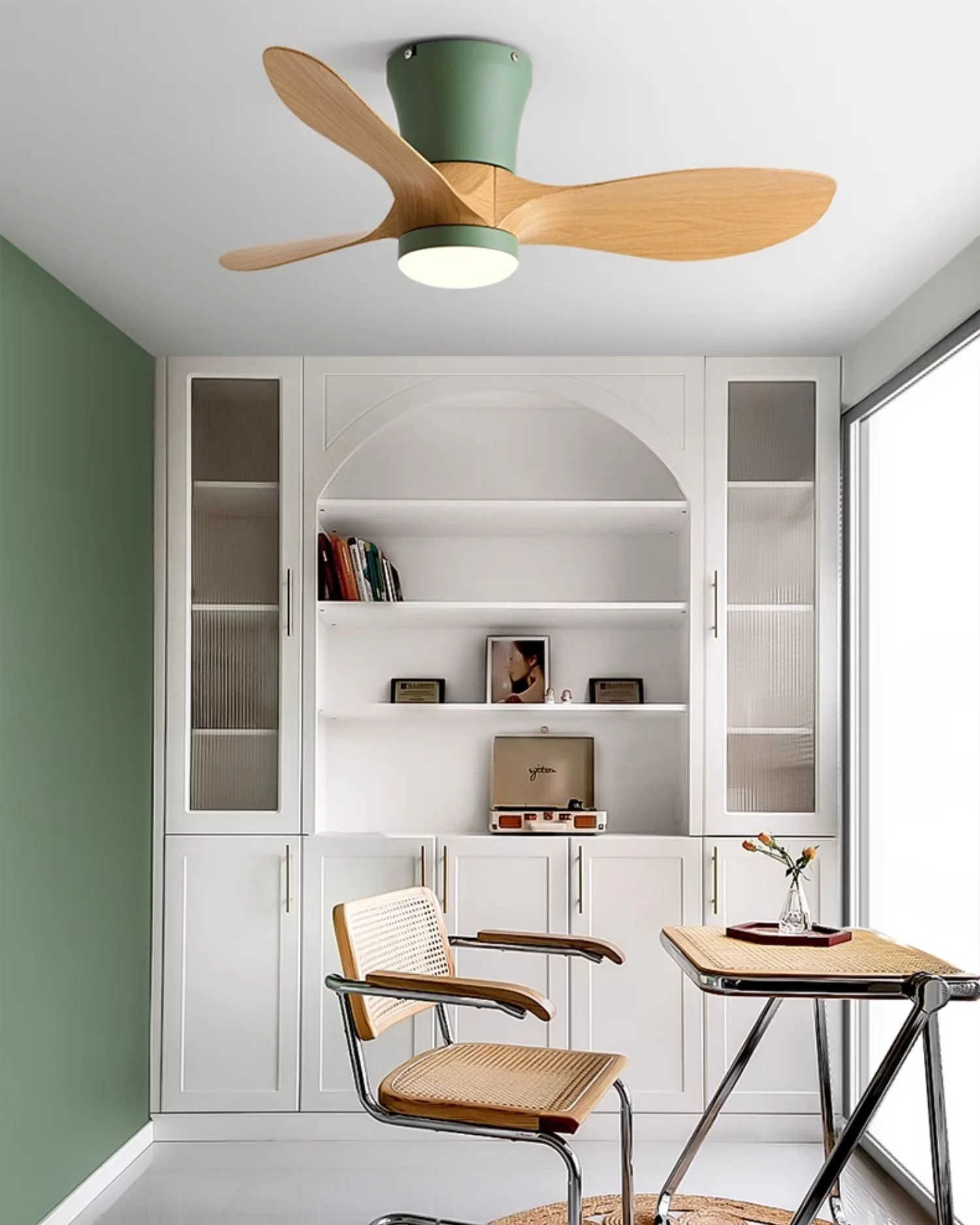 WOMO 3 Blade Small Ceiling Fan Lamp-WM5218 - Image 16