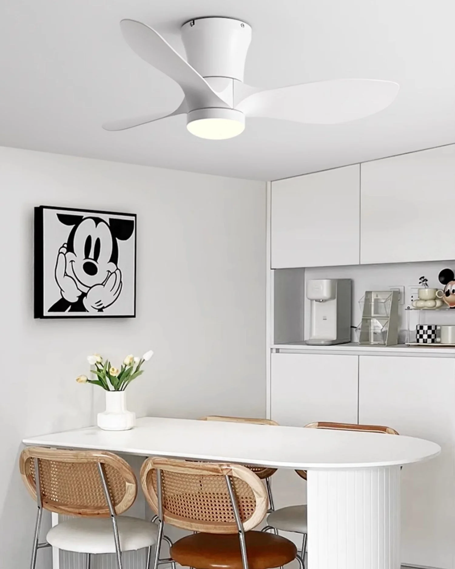 WOMO 3 Blade Small Ceiling Fan Lamp-WM5218 - Image 17