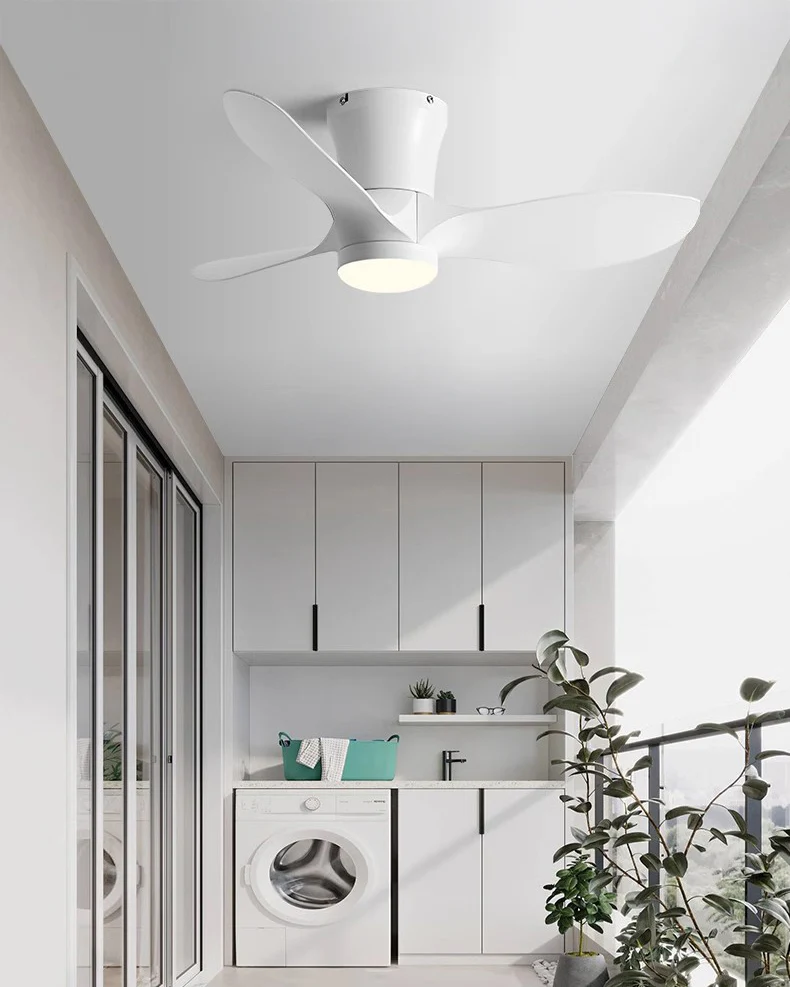 WOMO 3 Blade Small Ceiling Fan Lamp-WM5218 - Image 9