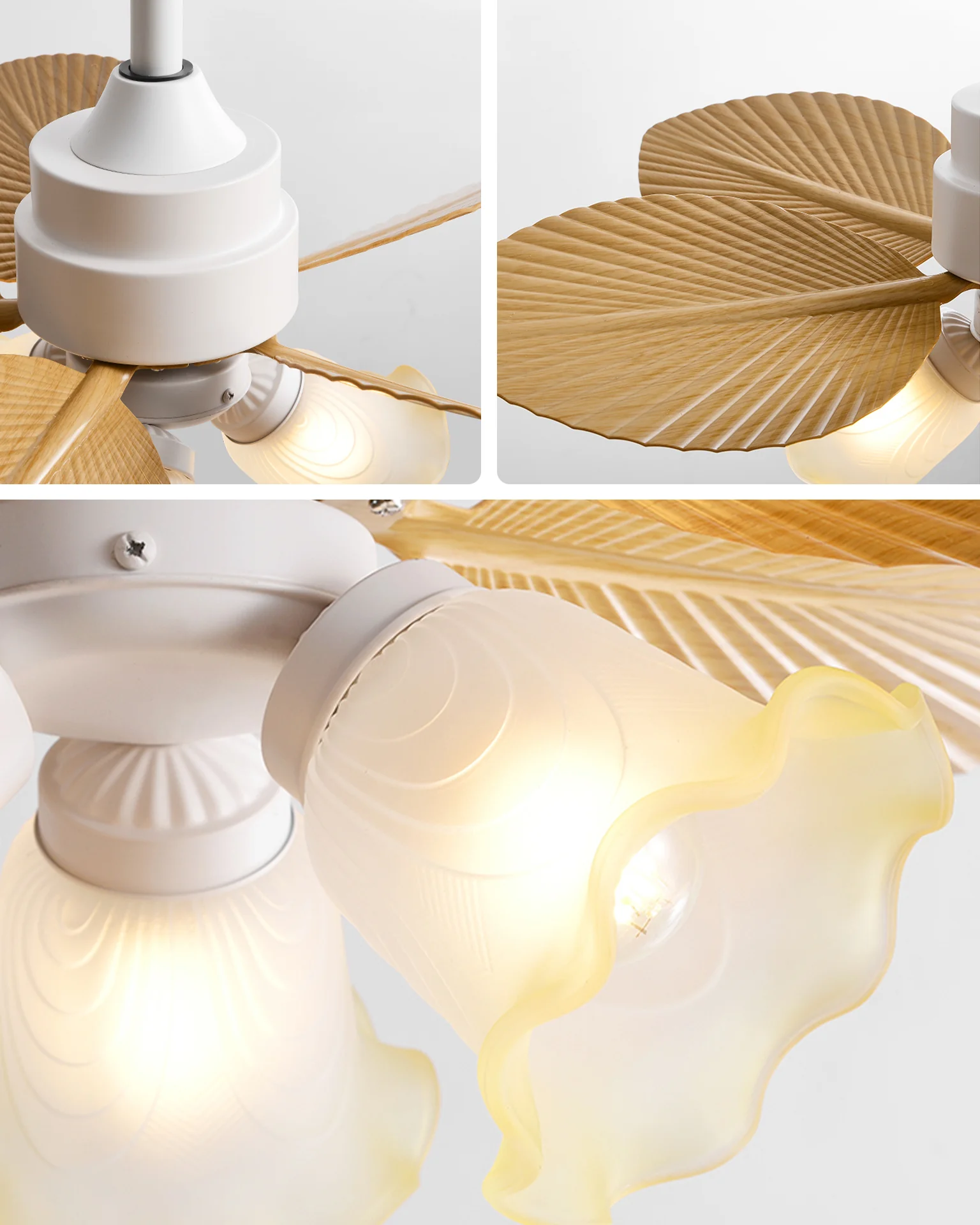 WOMO 32 Inch Flower Ceiling Fan Lamp - WM5282a - Image 9