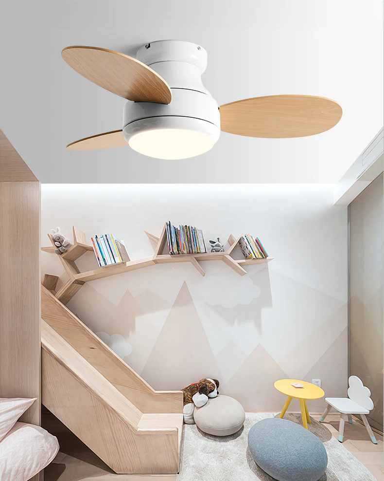 WOMO 38 Inch Children Low Profile Ceiling Fan Lamp-WM5220 - Image 10