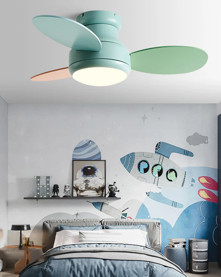 WOMO 38 Inch Children Low Profile Ceiling Fan Lamp-WM5220 - Image 11