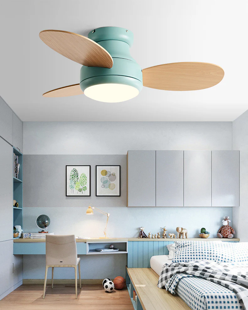 WOMO 38 Inch Children Low Profile Ceiling Fan Lamp-WM5220 - Image 12