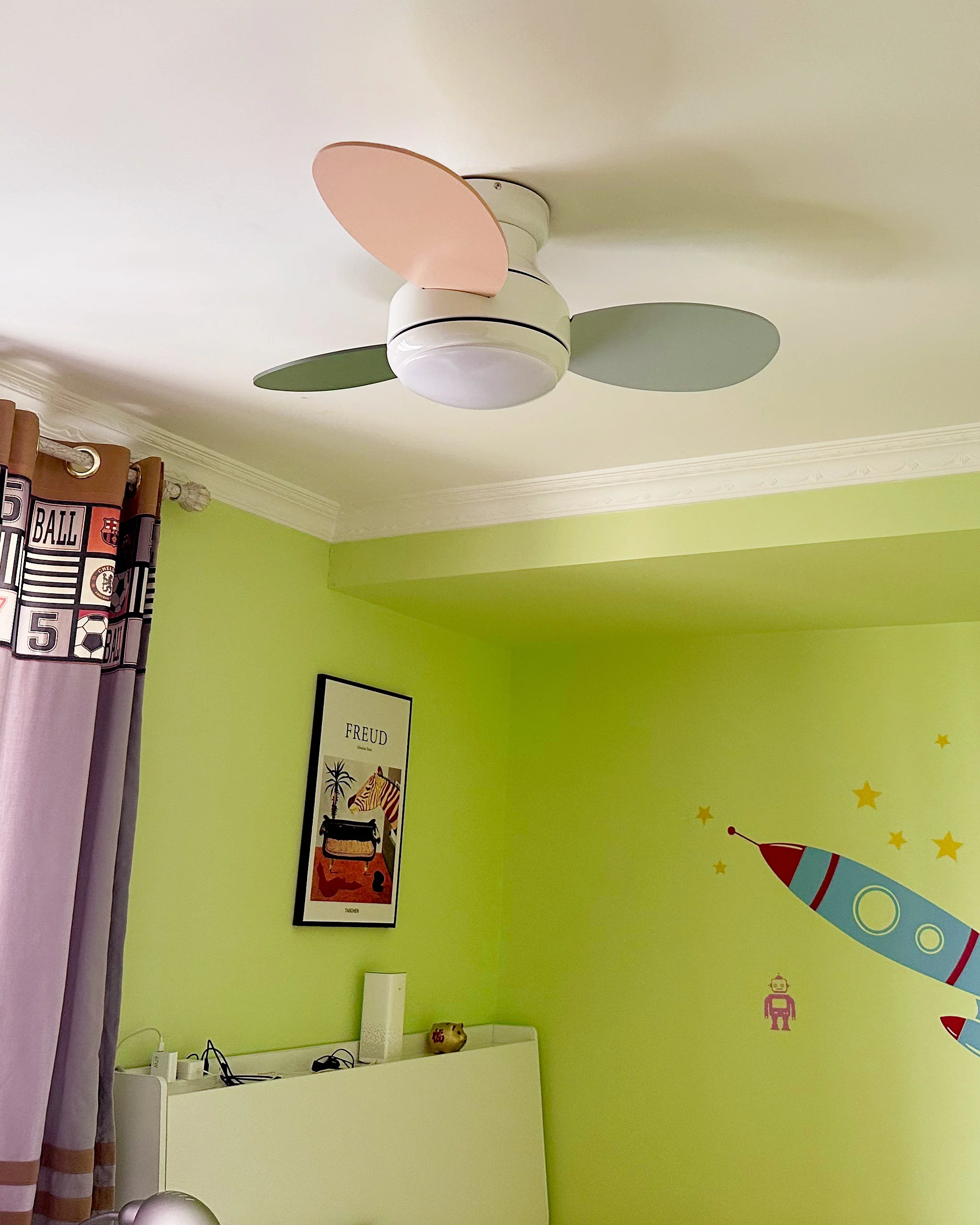 WOMO 38 Inch Children Low Profile Ceiling Fan Lamp-WM5220 - Image 4