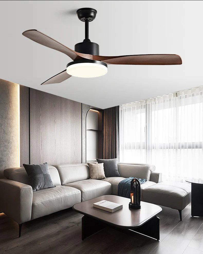 WOMO 42" Wood-look Ceiling Fan Lamp - WM5154 - Image 3