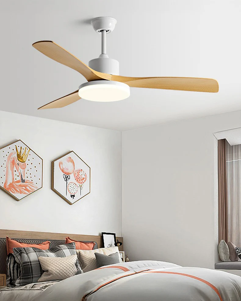 WOMO 42" Wood-look Ceiling Fan Lamp - WM5154 - Image 6