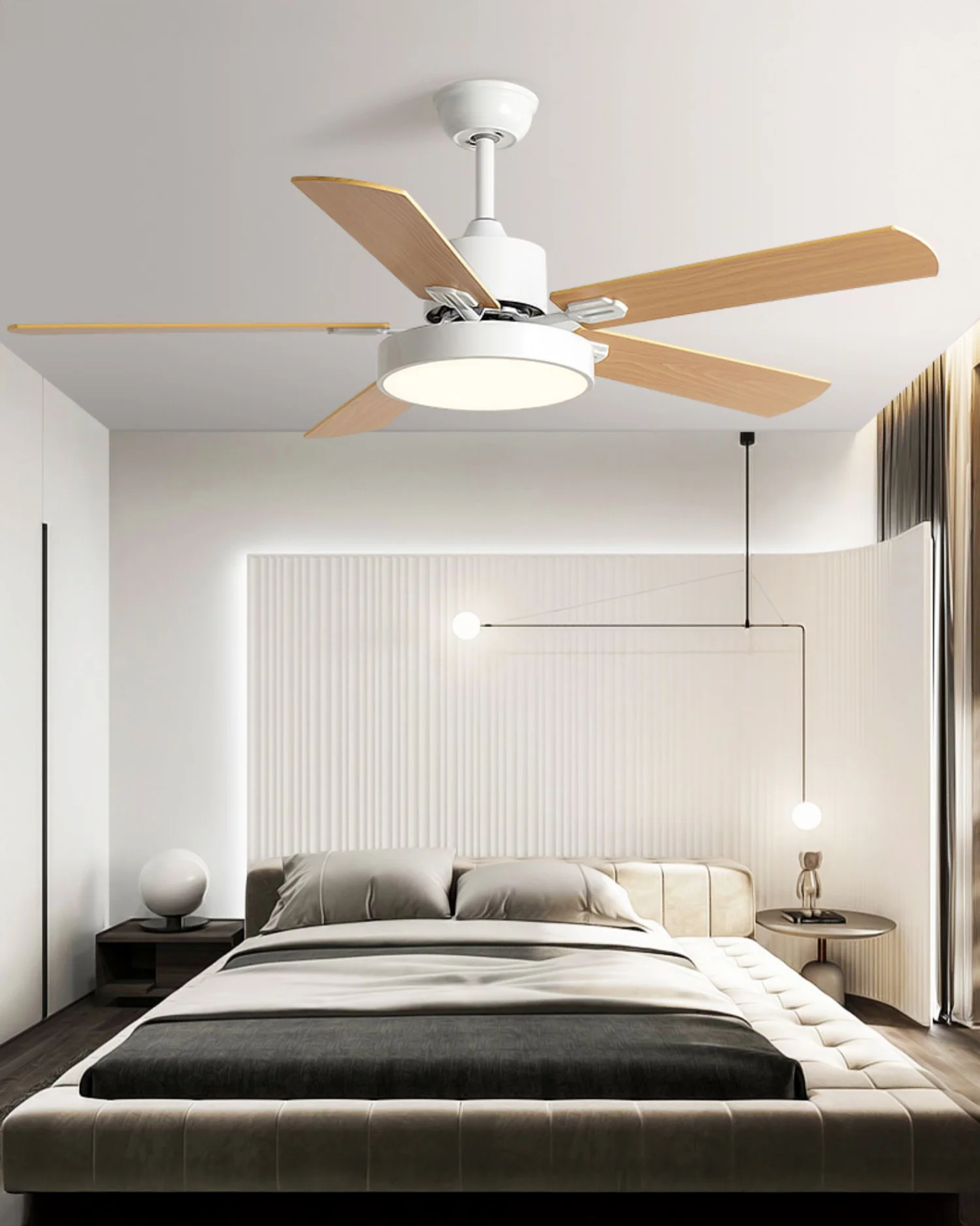 WOMO 5 Blade Ceiling Fan Lamp - WM5177 - Image 6
