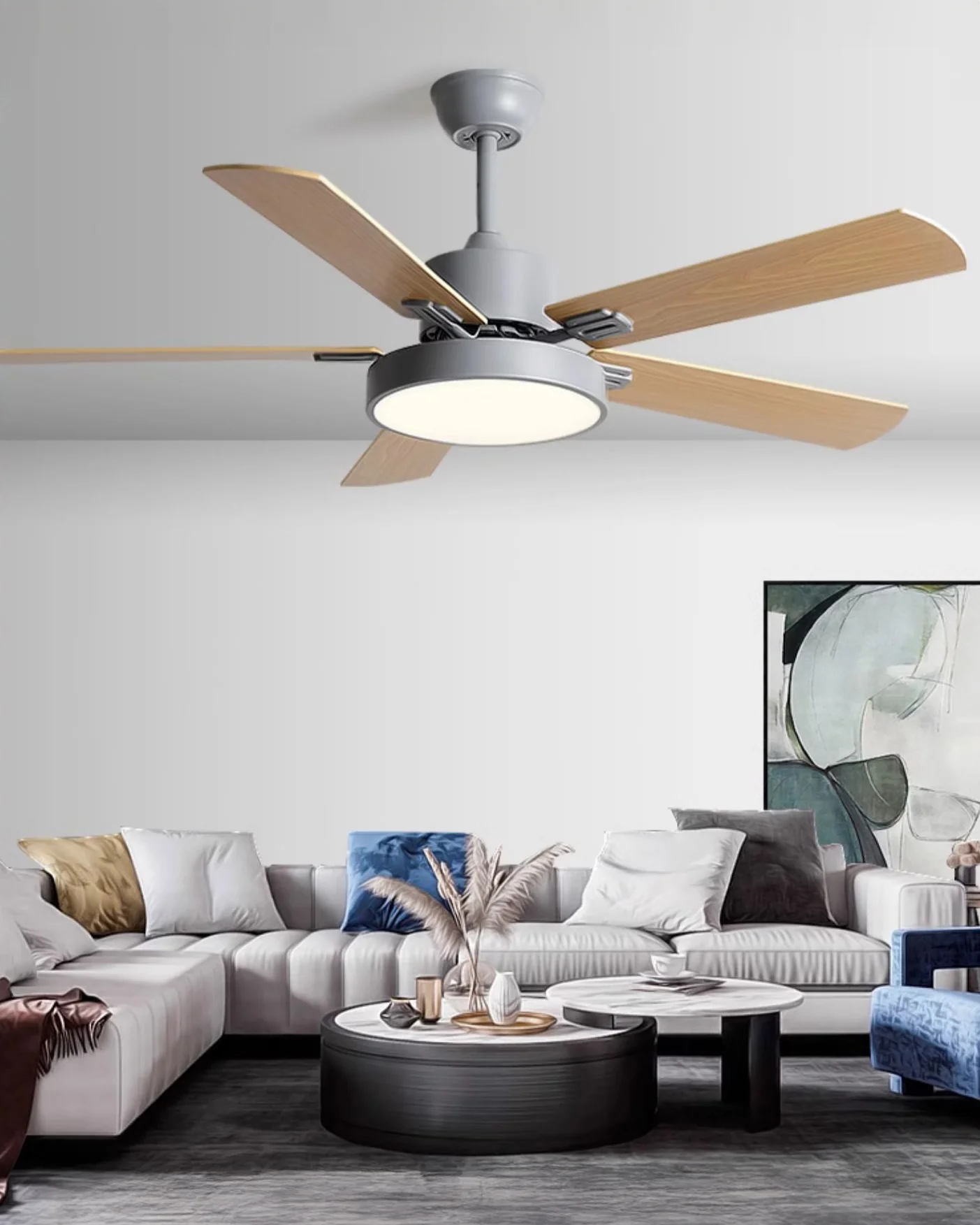 WOMO 5 Blade Ceiling Fan Lamp - WM5177 - Image 7