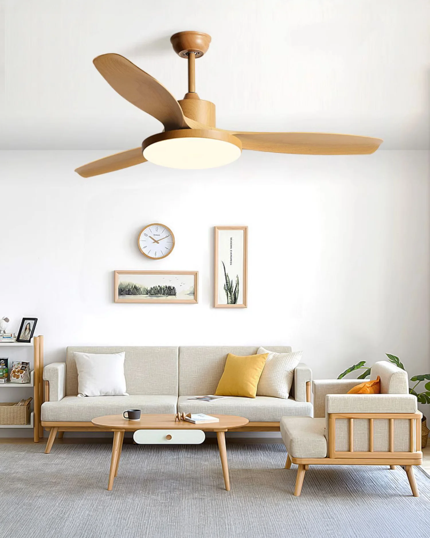 WOMO 5 Blade Ceiling Fan Lamp - WM5245b - Image 14