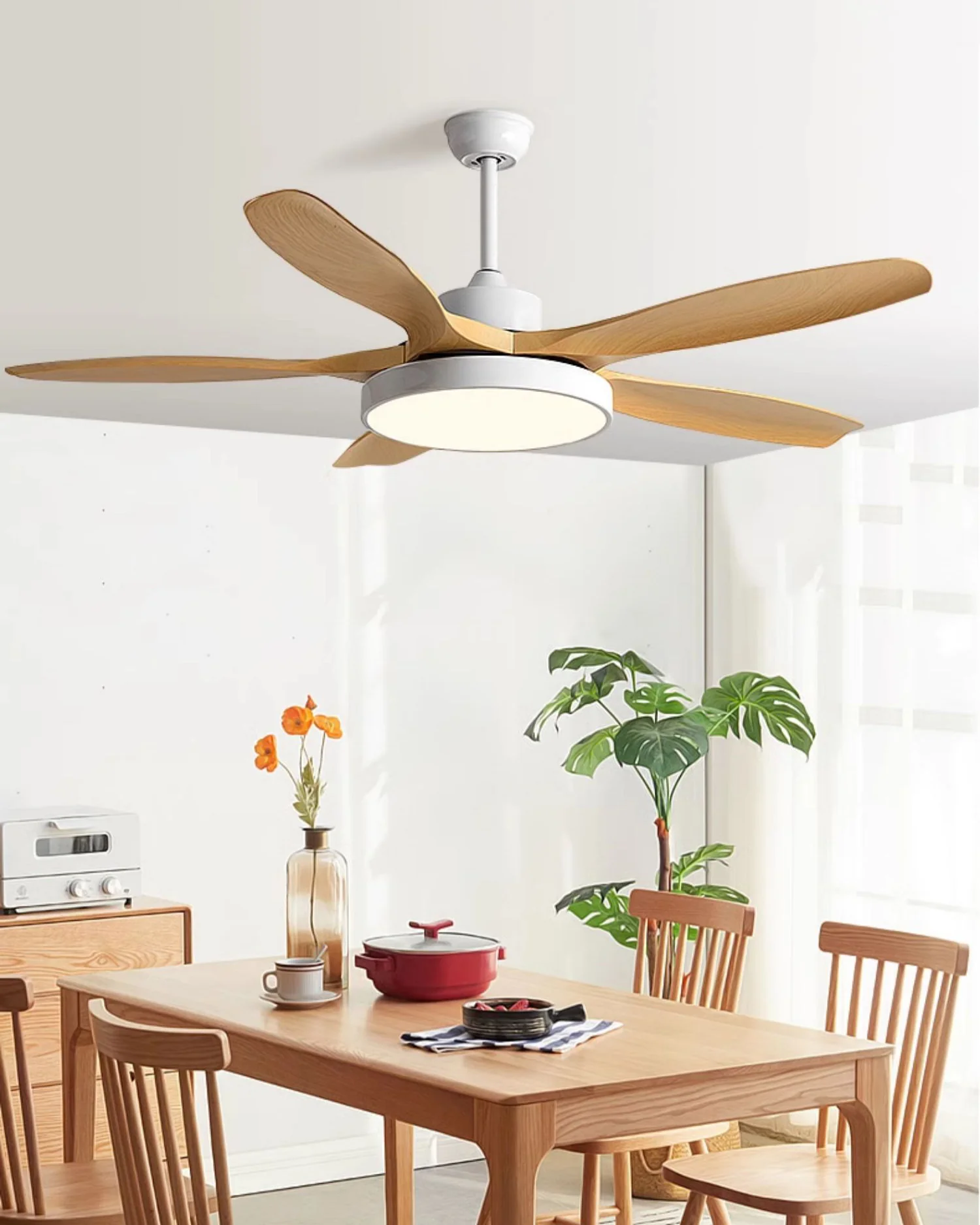 WOMO 5 Blade Ceiling Fan Lamp - WM5245b - Image 17