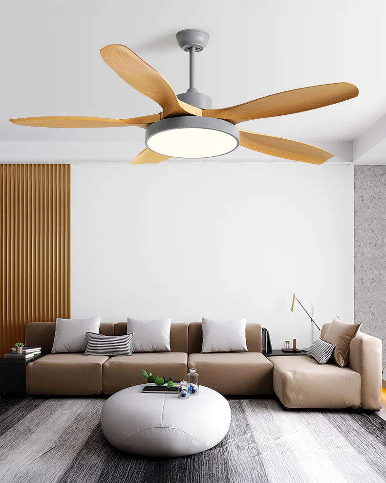 WOMO 5 Blade Ceiling Fan Lamp - WM5245b - Image 3