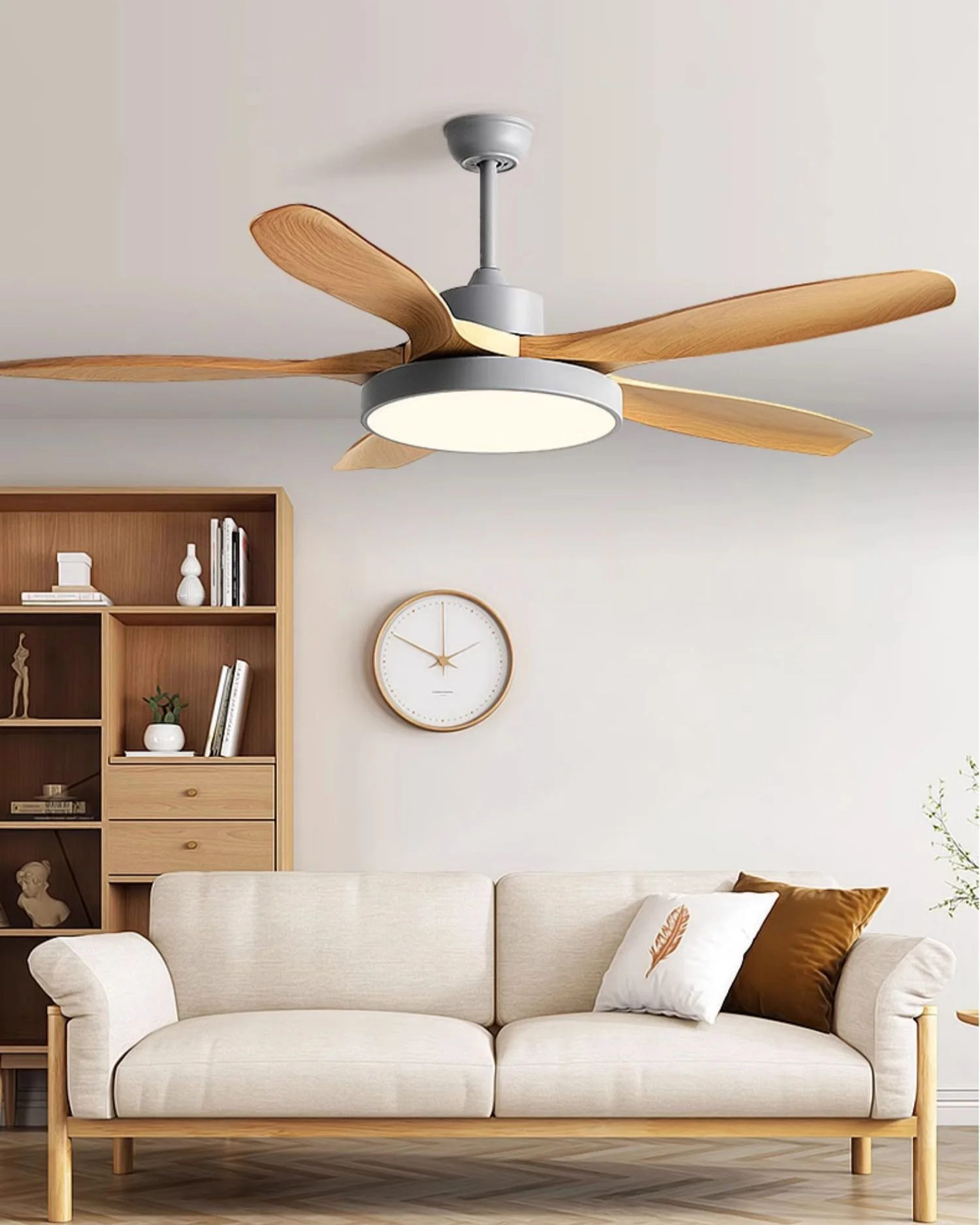 WOMO 5 Blade Ceiling Fan Lamp - WM5245b - Image 4