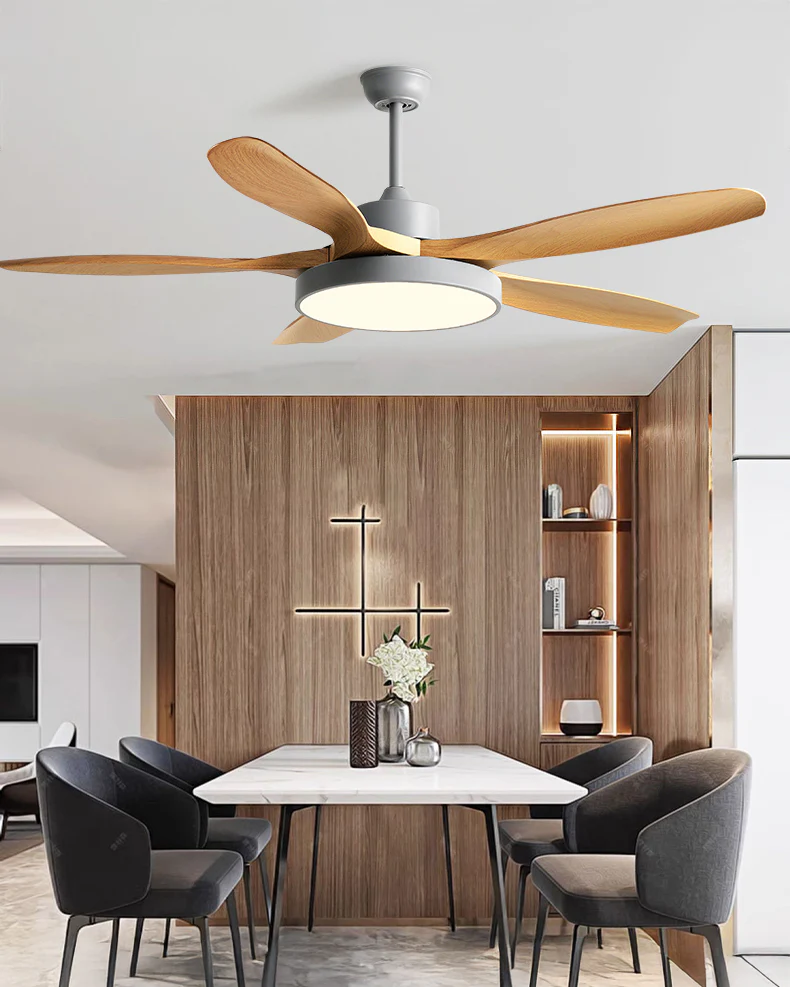 WOMO 5 Blade Ceiling Fan Lamp - WM5245b - Image 9