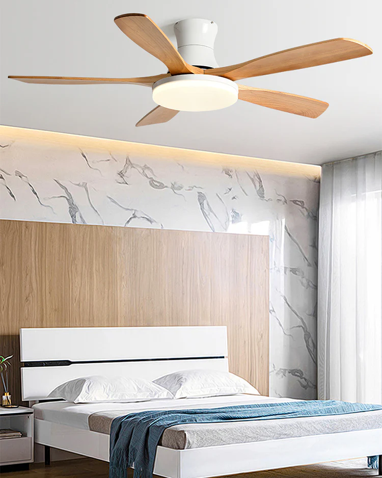 WOMO 5 Blade Low Profile Ceiling Fan Lamp - WM5208 - Image 8
