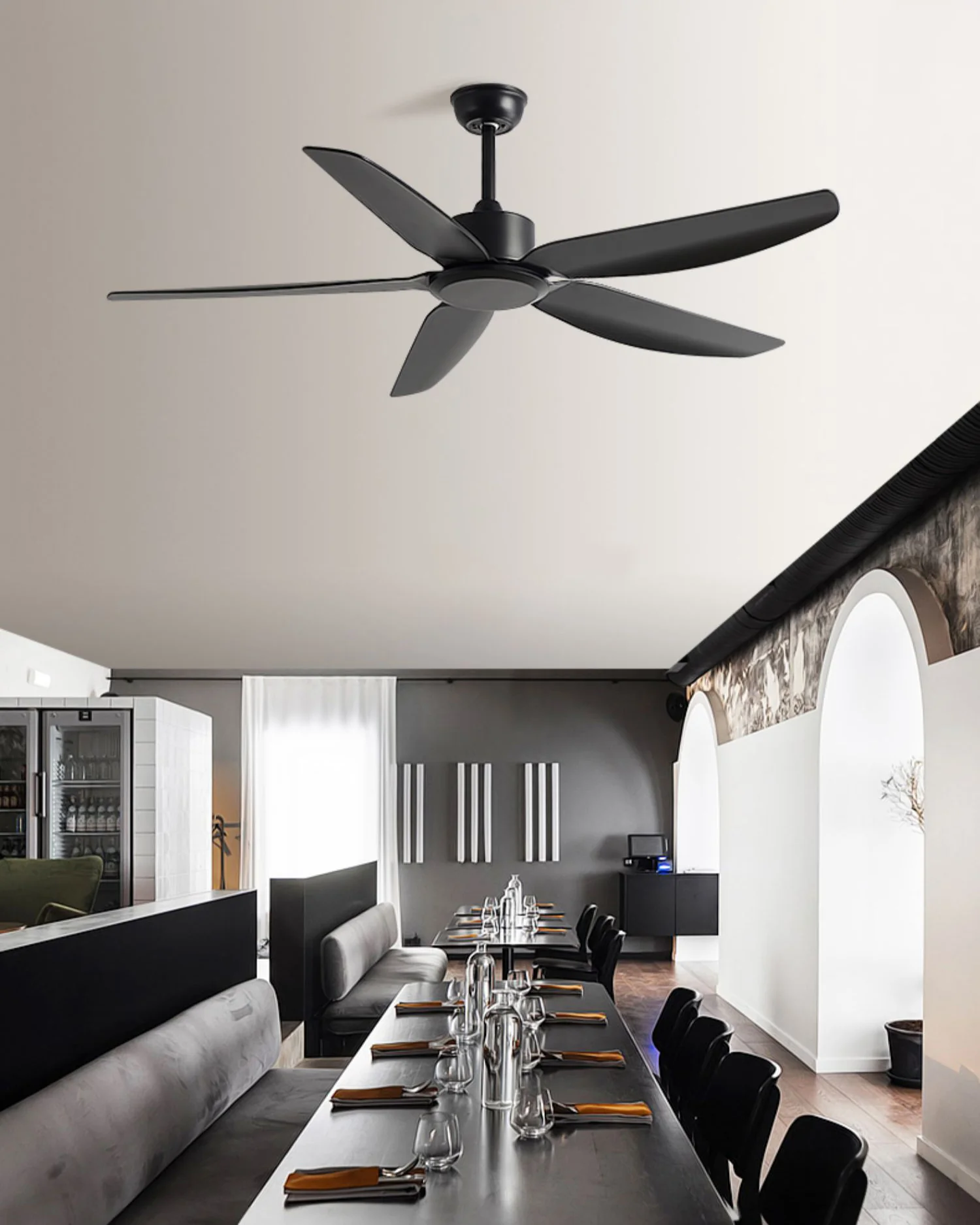 WOMO 5 Blade Low Profile Ceiling Fan - WM5255 - Image 3