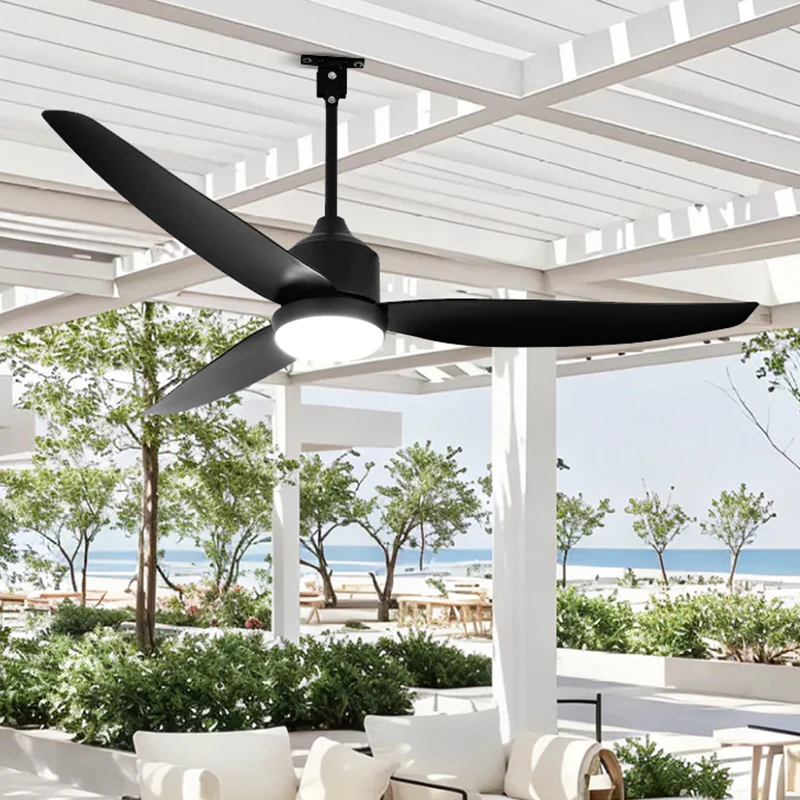 WOMO 52 inch Black Outdoor Ceiling Fan Lamp - WM5285 - Image 10