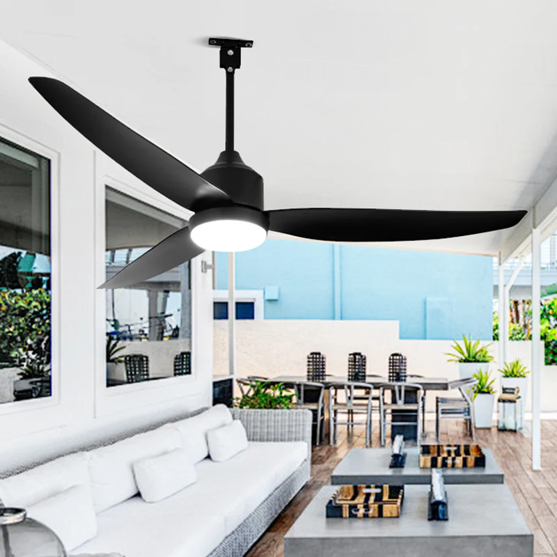 WOMO 52 inch Black Outdoor Ceiling Fan Lamp - WM5285 - Image 11