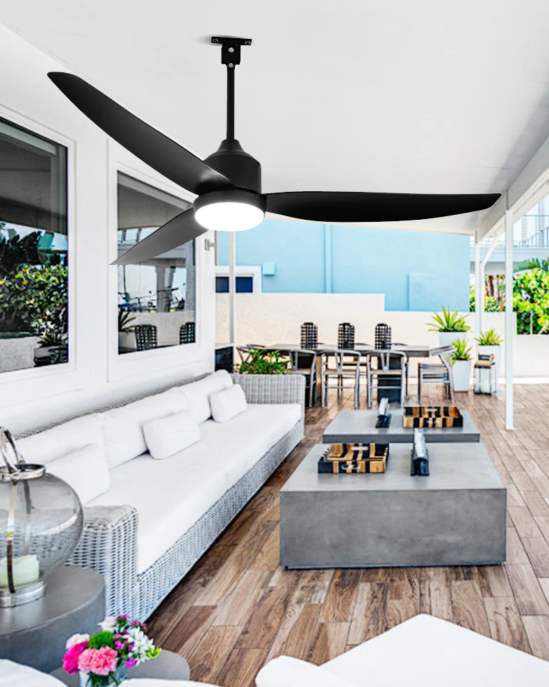 WOMO 52 inch Black Outdoor Ceiling Fan Lamp - WM5285 - Image 14