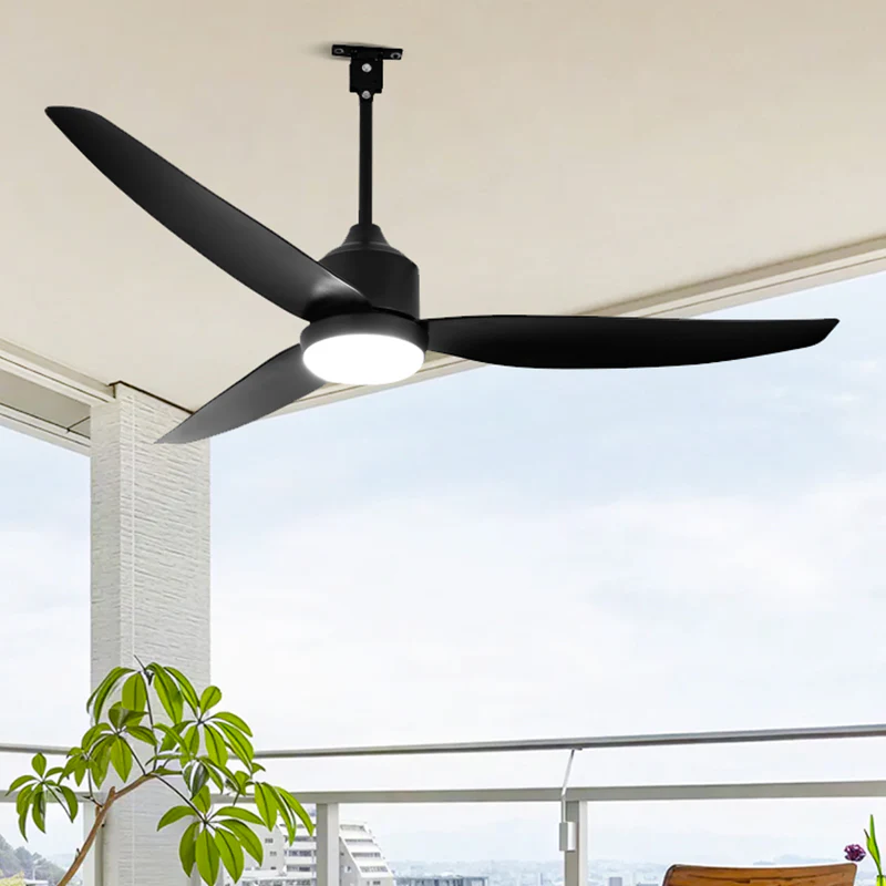 WOMO 52 inch Black Outdoor Ceiling Fan Lamp - WM5285 - Image 8