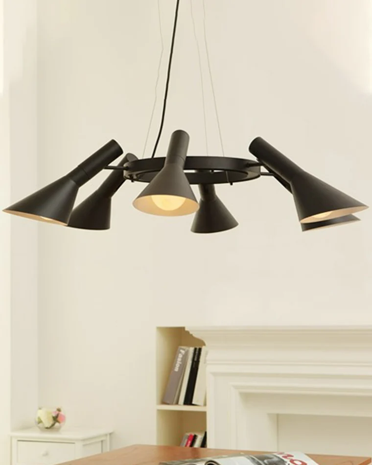 WOMO Adjustable 6 Light Cone Chandelier-WM2510 - Image 2