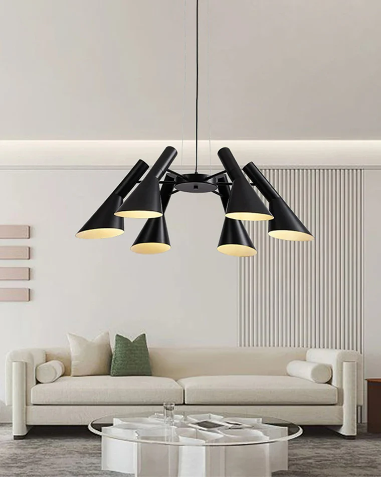 WOMO Adjustable 6 Light Cone Chandelier-WM2510 - Image 3