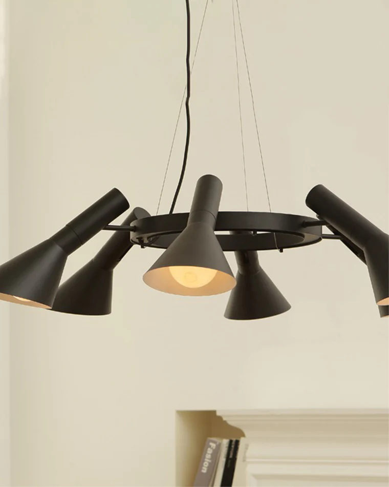 WOMO Adjustable 6 Light Cone Chandelier-WM2510 - Image 4