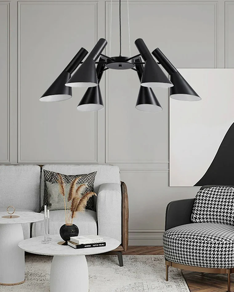 WOMO Adjustable 6 Light Cone Chandelier-WM2510 - Image 7