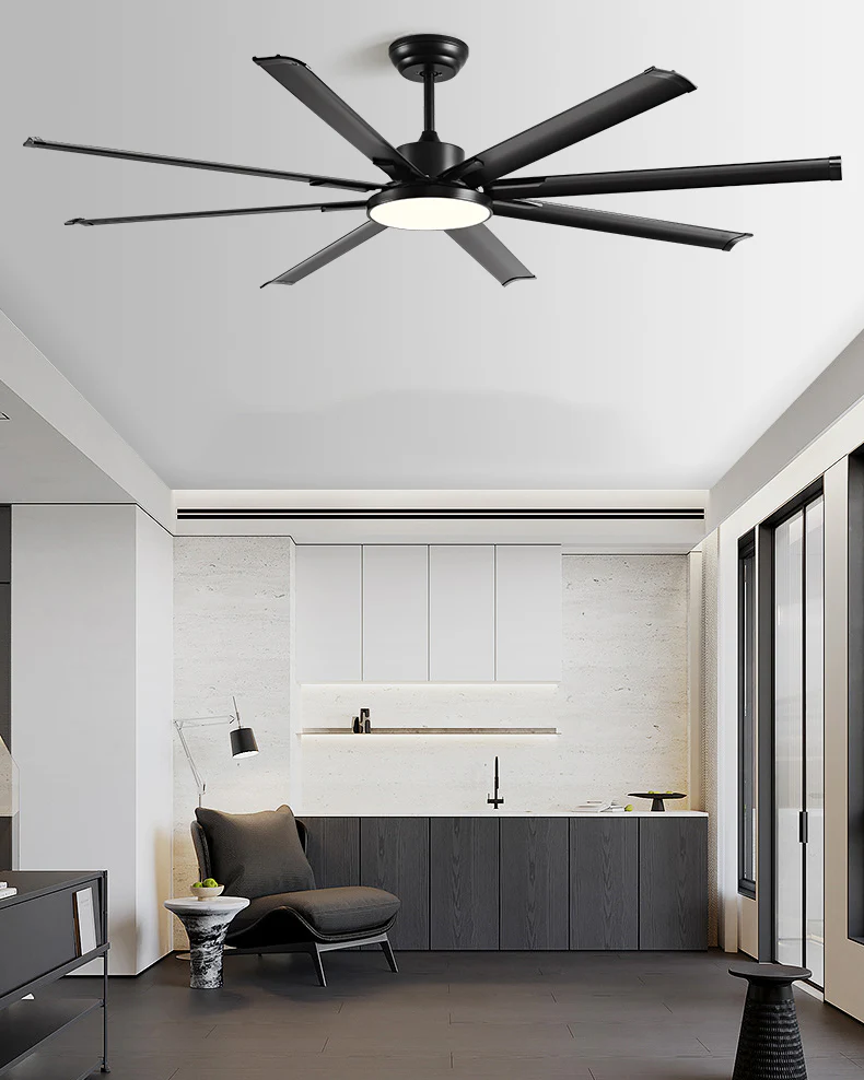 WOMO 8 Blade Big Ceiling Fan Lamp - WM5257 - Image 5