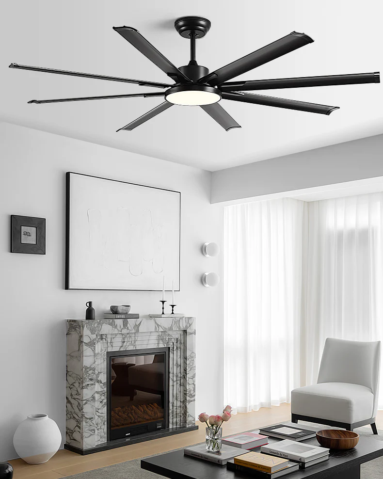WOMO 8 Blade Big Ceiling Fan Lamp - WM5257 - Image 7