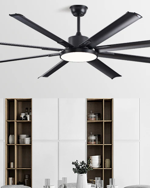 WOMO 8 Blade Big Ceiling Fan Lamp - WM5257 - Image 8