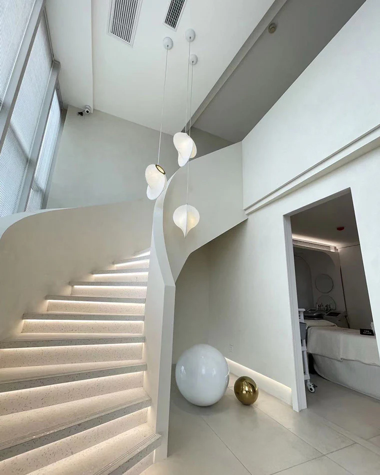 WOMO Abstract Silk Pendant Light-WM2473 - Image 14