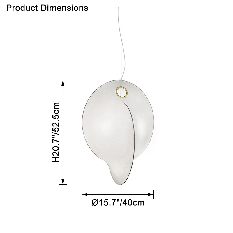 WOMO Abstract Silk Pendant Light-WM2473 - Image 17