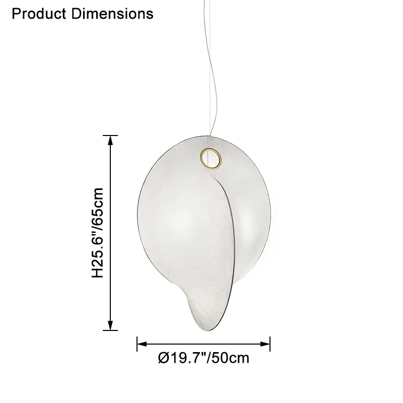 WOMO Abstract Silk Pendant Light-WM2473 - Image 19