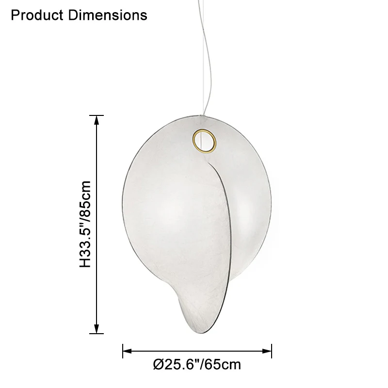 WOMO Abstract Silk Pendant Light-WM2473 - Image 21