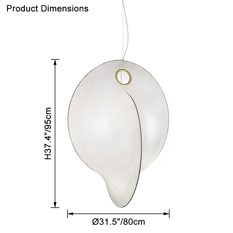 WOMO Abstract Silk Pendant Light-WM2473 - Image 23