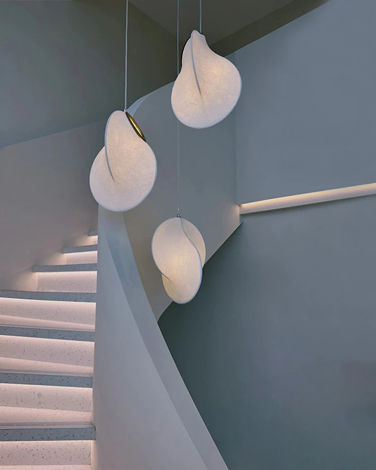 WOMO Abstract Silk Pendant Light-WM2473 - Image 9