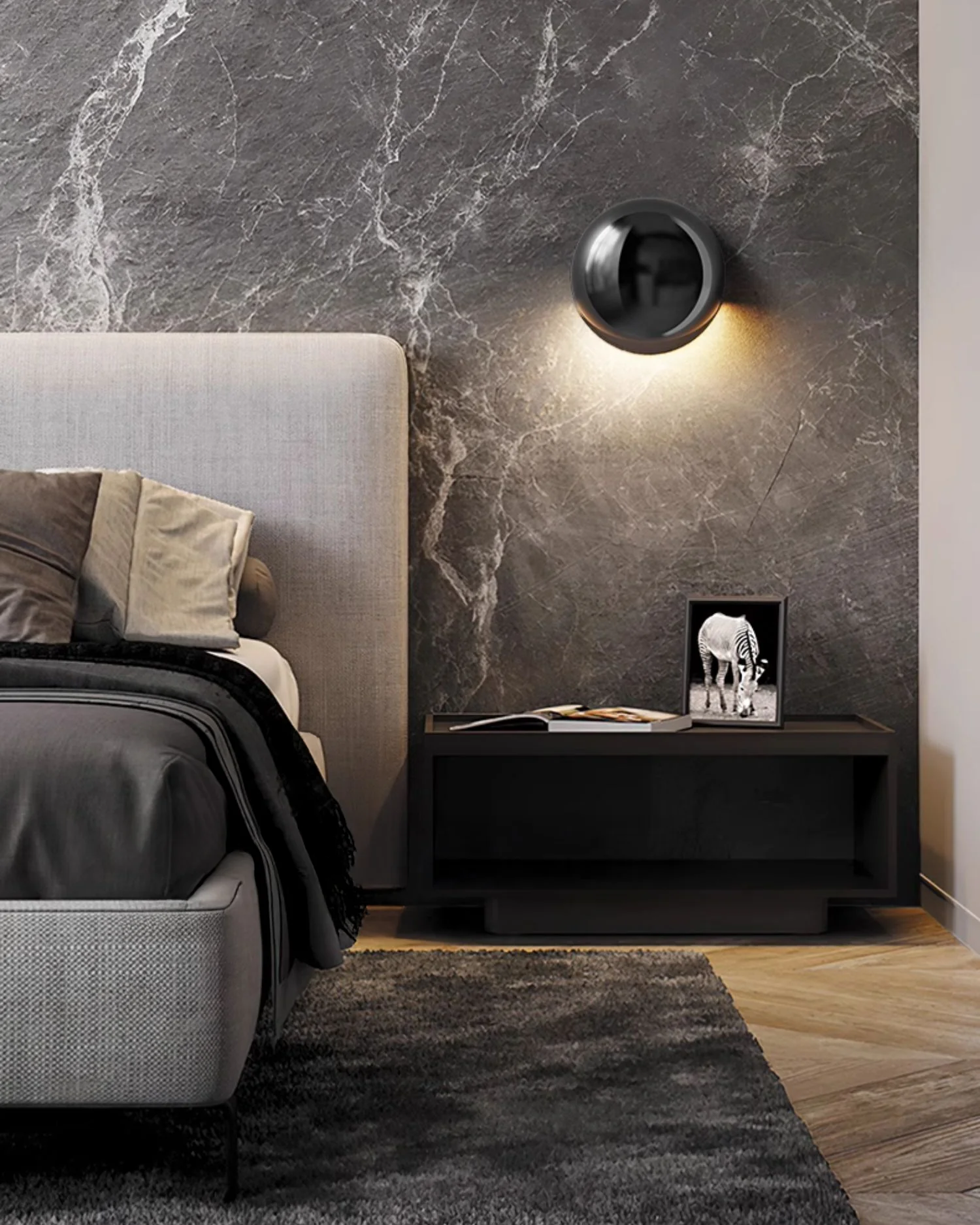 WOMO Accent Round Modern Wall Sconce-WM6112 - Image 3