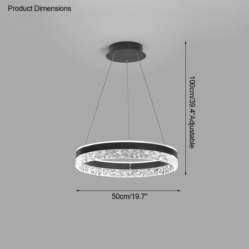 WOMO Acrylic Circular LED Chandelier-WM2171 - Image 43