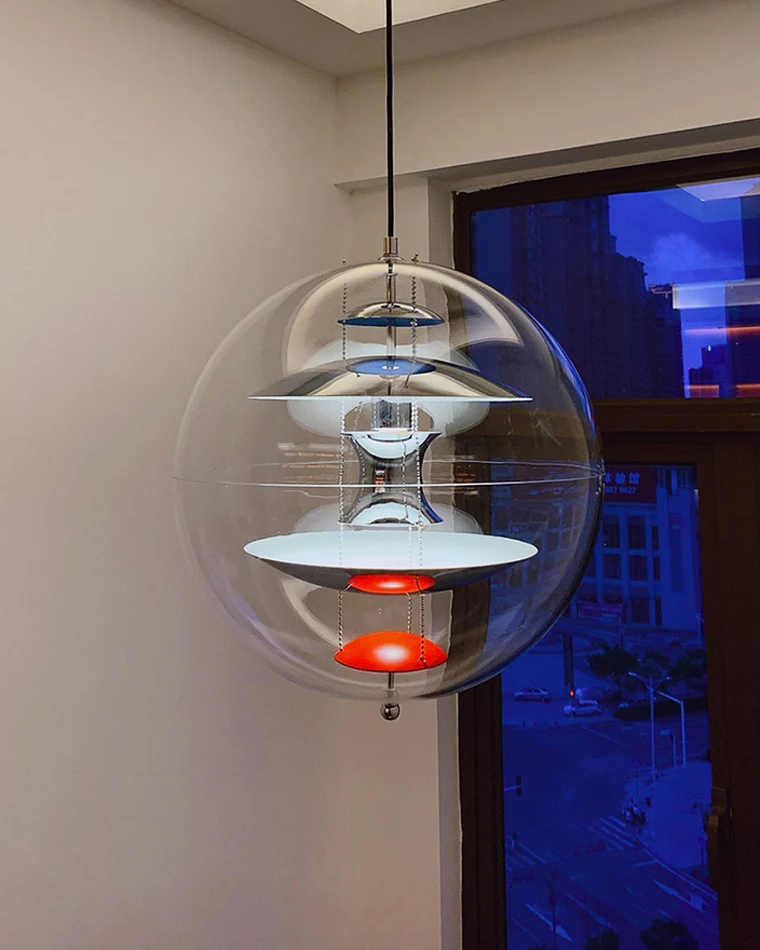 WOMO Acrylic Globe Pendant Light-WM2536 - Image 10