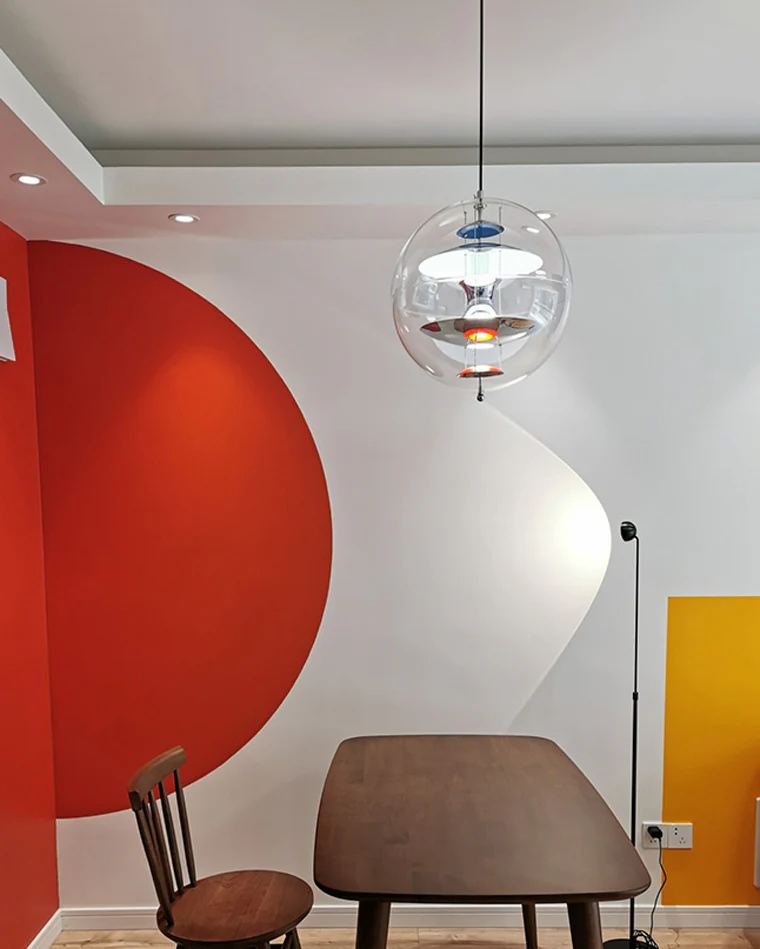 WOMO Acrylic Globe Pendant Light-WM2536 - Image 14