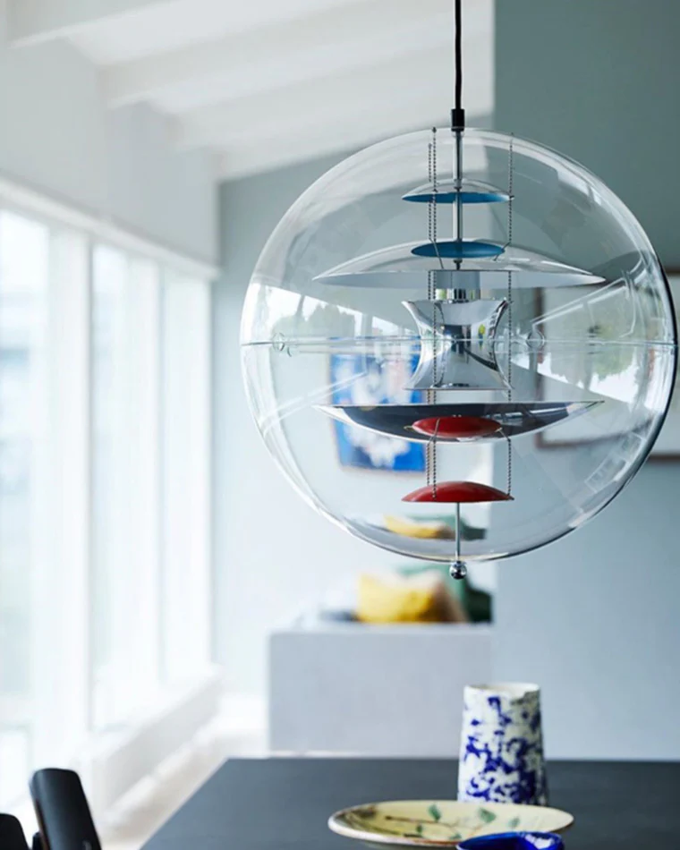 WOMO Acrylic Globe Pendant Light-WM2536 - Image 16