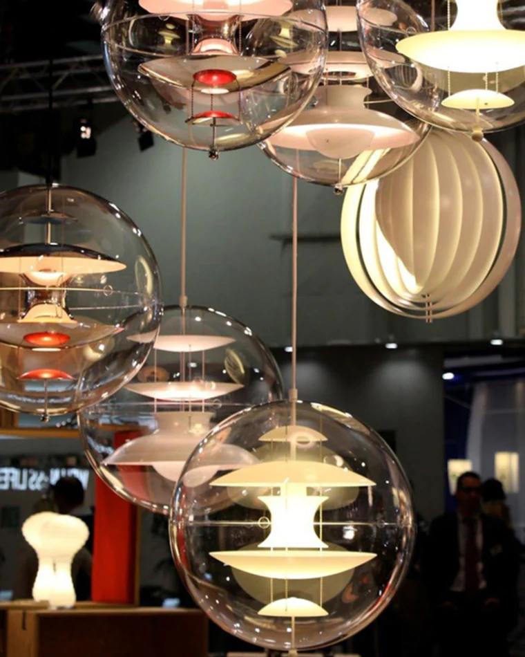 WOMO Acrylic Globe Pendant Light-WM2536 - Image 9