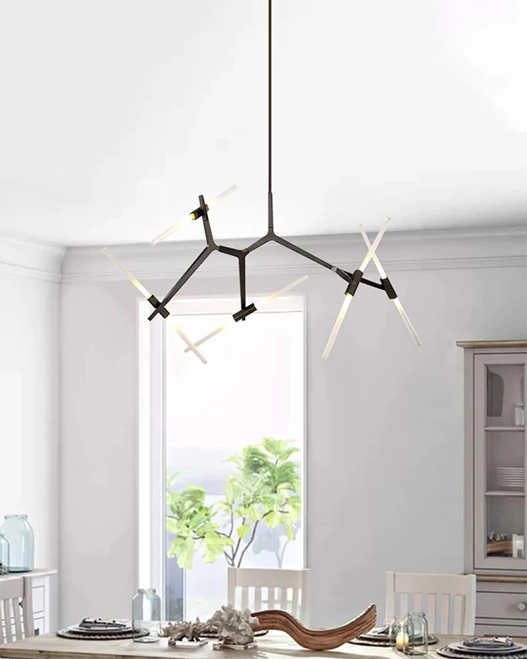 WOMO Adjustable Gold Branch Chandelier-WM2511 - Image 10