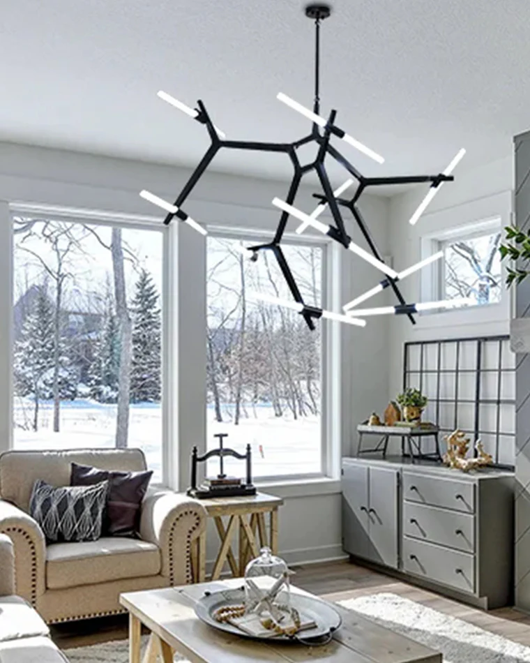 WOMO Adjustable Gold Branch Chandelier-WM2511 - Image 13