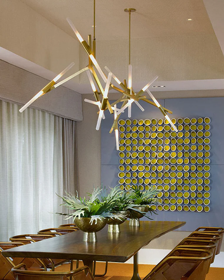 WOMO Adjustable Gold Branch Chandelier-WM2511 - Image 17